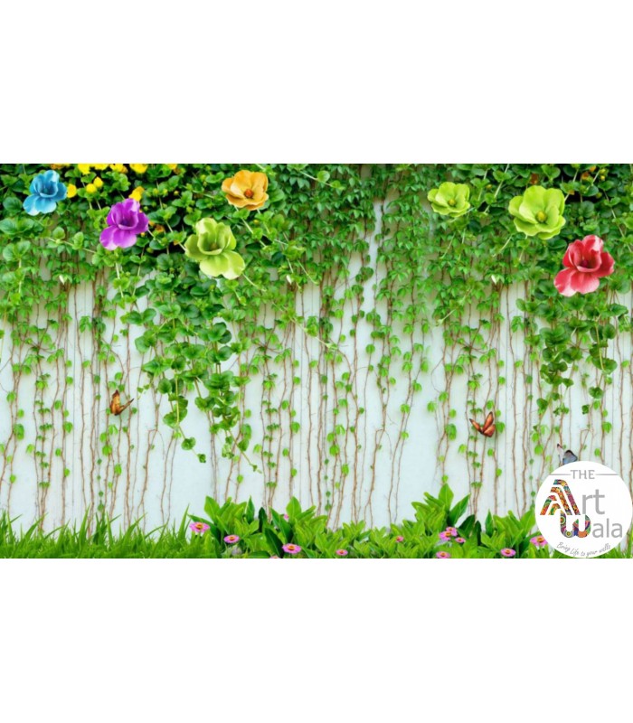 پوستر دیواری گل طبیعی - کد: AW 11048