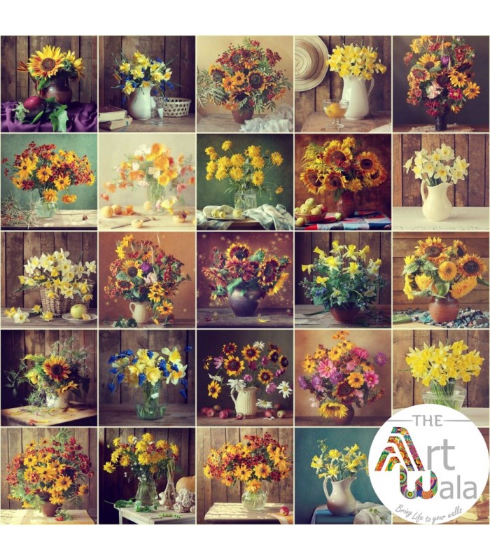 پوستر دیواری گل طبیعی - کد: HD 7200489