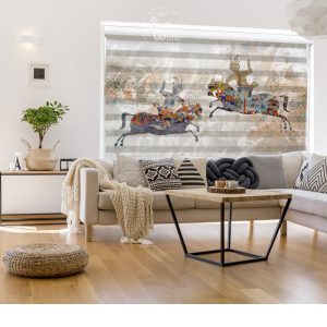 پرده زبرا تصویری - کد: AW 15060