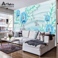 پوستر دیواری گل آبی – کد : AW 16859