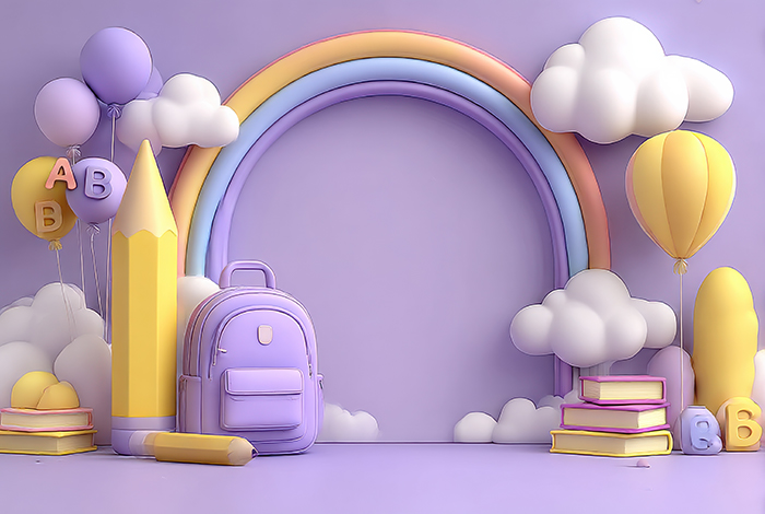 بکدراپ پارچه ای طرح مدرسه