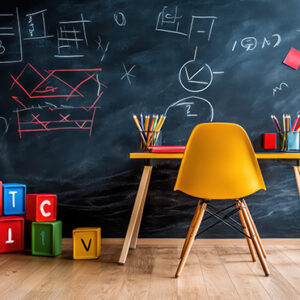 بکدراپ پارچه ای طرح مدرسه