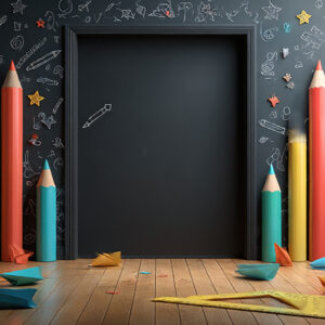 بکدراپ پارچه ای طرح مدرسه