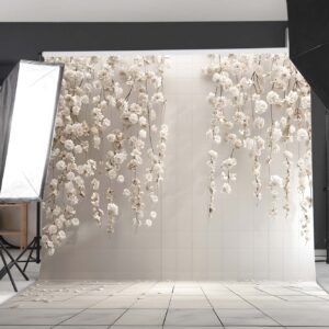 بکدراپ پارچه ای طرح گل