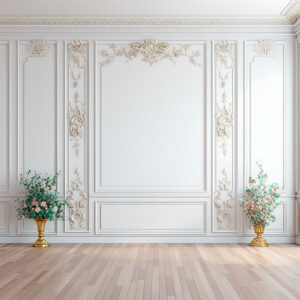 بکدراپ پارچه ای طرح گچبری