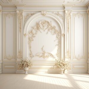 بکدراپ پارچه ای طرح گچبری