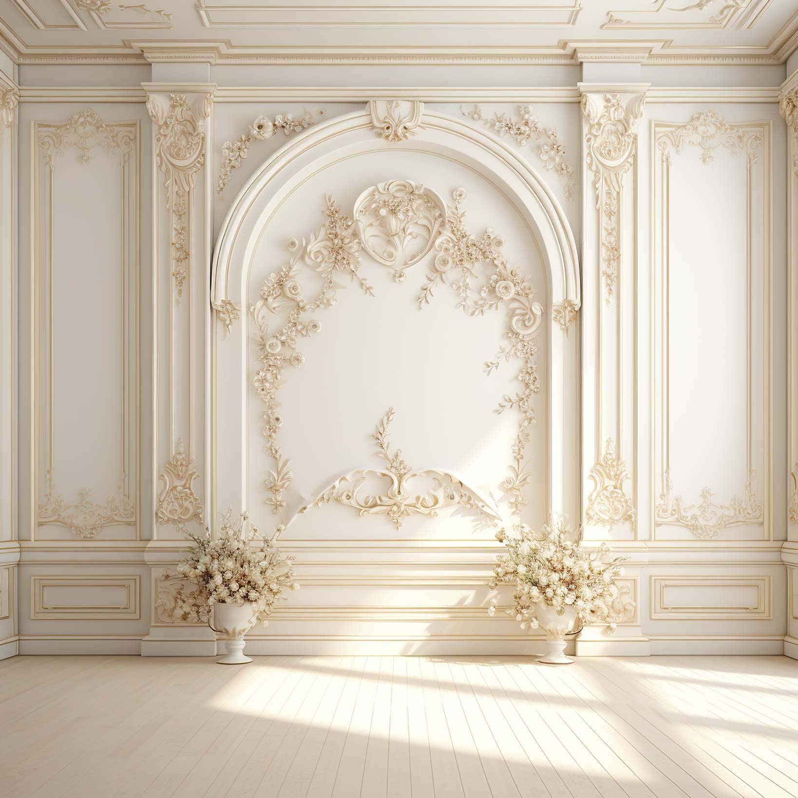 بکدراپ پارچه ای طرح گچبری