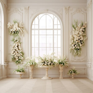 بکدراپ پارچه ای طرح گچبری