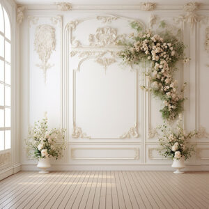 بکدراپ پارچه ای طرح گچبری