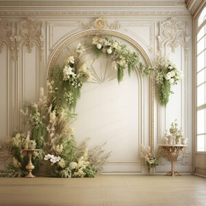 بکدراپ پارچه ای طرح گچبری