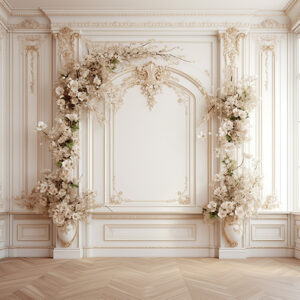 بکدراپ پارچه ای طرح گچبری