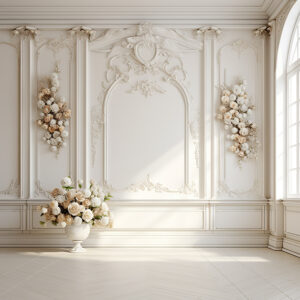 بکدراپ پارچه ای طرح گچبری