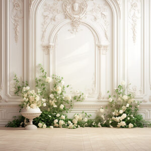 بکدراپ پارچه ای طرح گچبری