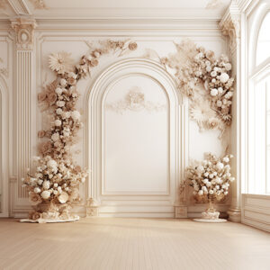 بکدراپ پارچه ای طرح گچبری