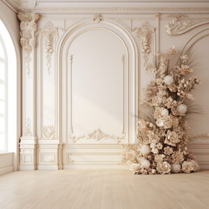 بکدراپ پارچه ای طرح گچبری