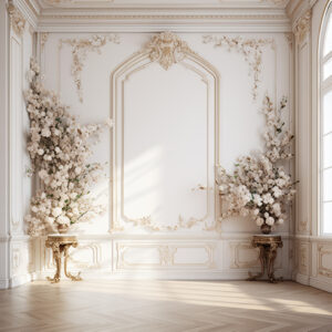 بکدراپ پارچه ای طرح گچبری