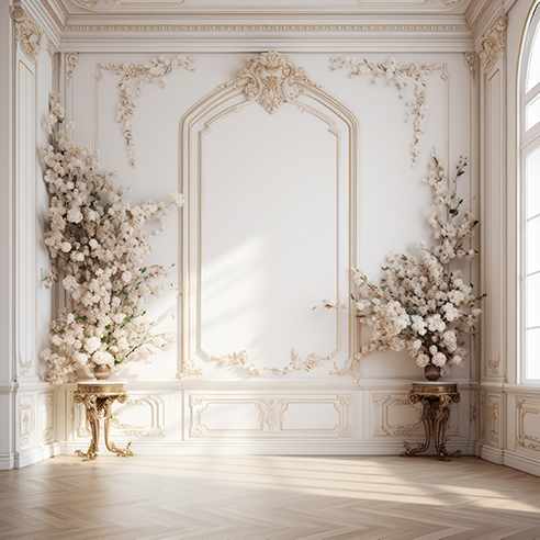 بکدراپ پارچه ای طرح گچبری