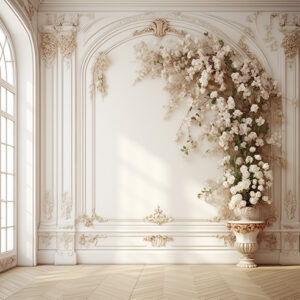 بکدراپ پارچه ای طرح گچبری