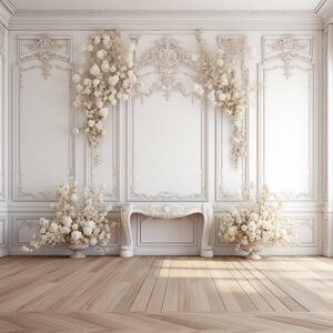 بکدراپ پارچه ای طرح گچبری